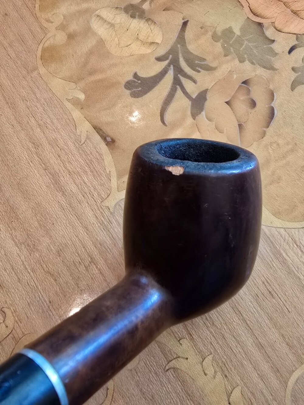 Lord Waverly - Selected Briar, Vintage Wood Pipe, Classic Bent Billiard - Picture 6 of 8